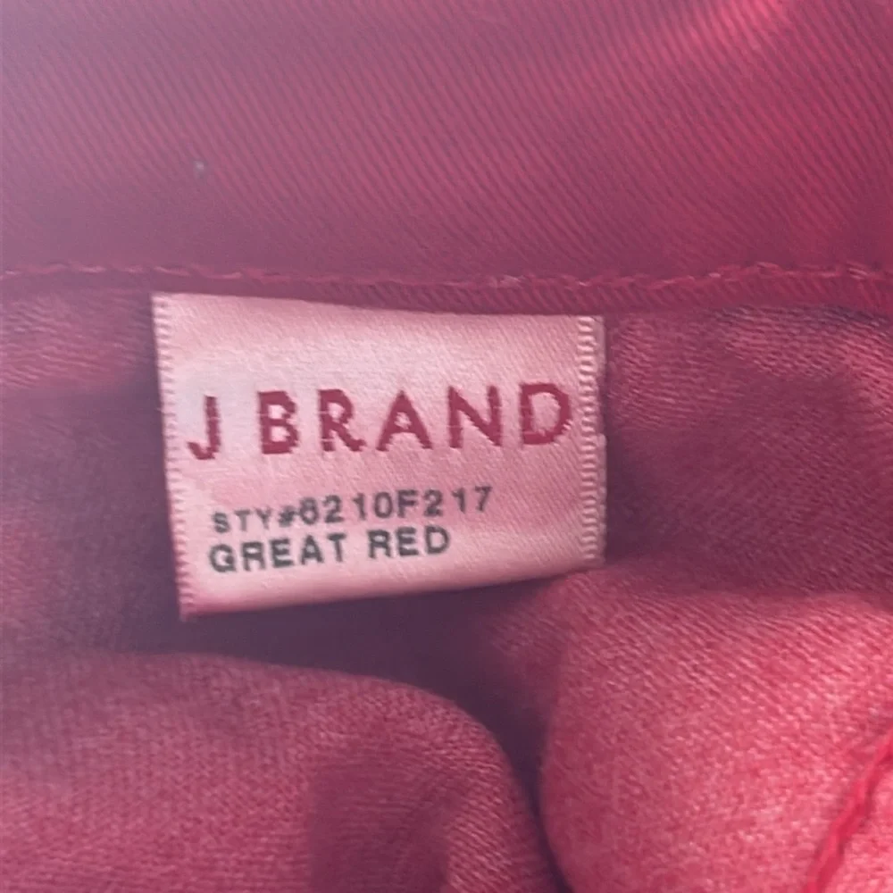 J Brand Great Red skinny corduroy jeans pants size 26 ankle